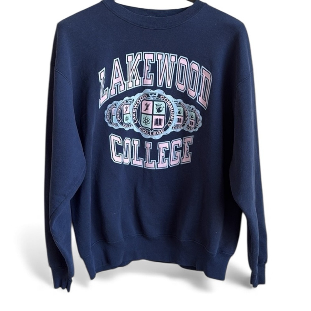 Vintage 90's LAKEWOOD COLLEGE Sweatshirt XL Made in USA